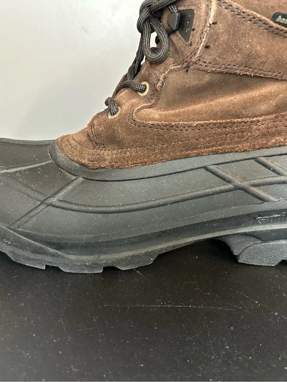 Kamik Men's Brown and Black Waterproof Snow Boots
